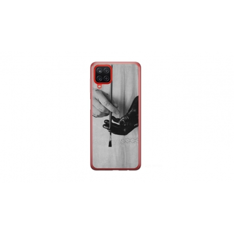 Husa personalizata tip carcasa HQPrint pentru Samsung Galaxy A12 5G, model Black Paint, multicolor, S1D1M0336
