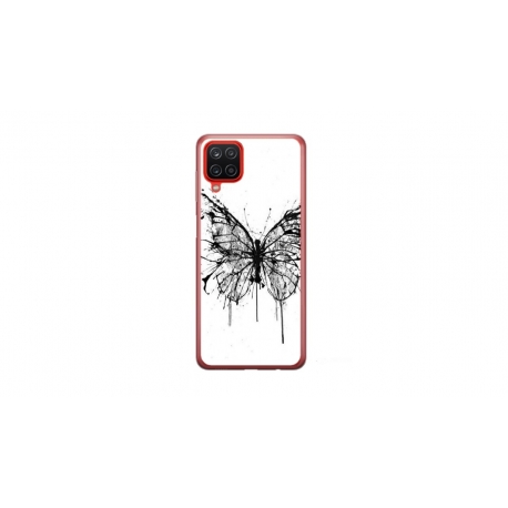 Husa personalizata tip carcasa HQPrint pentru Samsung Galaxy A22, model Butterfly 3, multicolor, S1D1M0030