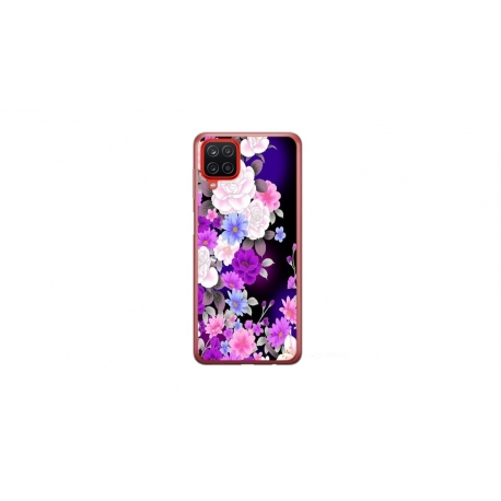 Husa personalizata tip carcasa HQPrint pentru Samsung Galaxy A22, model Flowers 3, multicolor, S1D1M0039