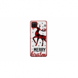 Husa personalizata tip carcasa HQPrint pentru Samsung Galaxy A22, model Merry Christmas Reindeer 1, multicolor, S1D1M0049
