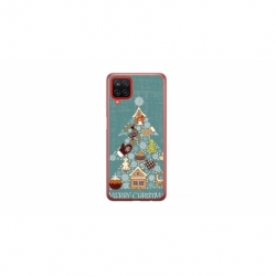 Husa personalizata tip carcasa HQPrint pentru Samsung Galaxy A22, model Merry Christmas 1, multicolor, S1D1M0056