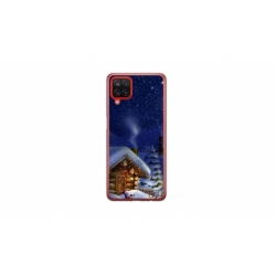 Husa personalizata tip carcasa HQPrint pentru Samsung Galaxy A22, model Christmas Cottage, multicolor, S1D1M0059