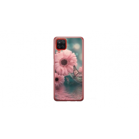 Husa personalizata tip carcasa HQPrint pentru Samsung Galaxy A22, model Flowers 7, multicolor, S1D1M0140