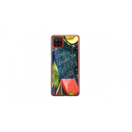 Husa personalizata tip carcasa HQPrint pentru Samsung Galaxy A22, model Lets sleep under the STARS, multicolor, S1D1M0268