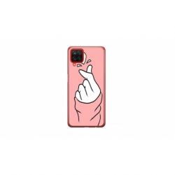 Husa personalizata tip carcasa HQPrint pentru Samsung Galaxy A22, model Heart Snap, multicolor, S1D1M0285