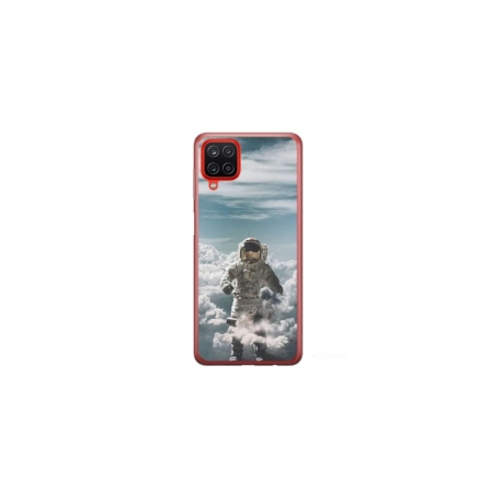 Husa personalizata tip carcasa HQPrint pentru Samsung Galaxy A22, model Astronaut in the Clouds, multicolor, S1D1M0290
