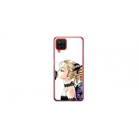 Husa personalizata tip carcasa HQPrint pentru Samsung Galaxy A22, model Butterfly Fairy, multicolor, S1D1M0294