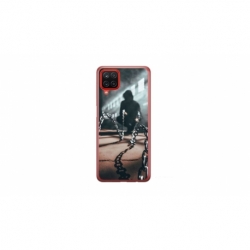 Husa personalizata tip carcasa HQPrint pentru Samsung Galaxy A22, model Chain Man, multicolor, S1D1M0296