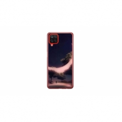Husa personalizata tip carcasa HQPrint pentru Samsung Galaxy A22, model Moon in the Trees, multicolor, S1D1M0331