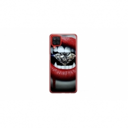 Husa personalizata tip carcasa HQPrint pentru Samsung Galaxy A22, model Diamond Vampire, multicolor, S1D1M0370