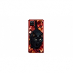 Husa personalizata tip carcasa HQPrint pentru Samsung Galaxy A22 5G, model Black Cat 3, multicolor, S1D1M0017