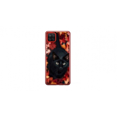 Husa personalizata tip carcasa HQPrint pentru Samsung Galaxy A22 5G, model Black Cat 3, multicolor, S1D1M0017