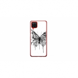 Husa personalizata tip carcasa HQPrint pentru Samsung Galaxy A22 5G, model Butterfly 3, multicolor, S1D1M0030
