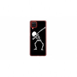 Husa personalizata tip carcasa HQPrint pentru Samsung Galaxy A22 5G, model Dab Skeleton, multicolor, S1D1M0034