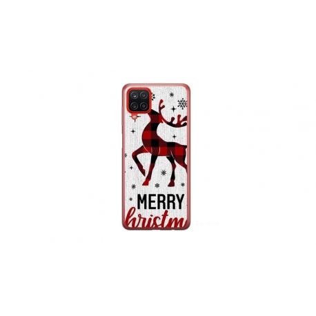 Husa personalizata tip carcasa HQPrint pentru Samsung Galaxy A22 5G, model Merry Christmas Reindeer 1, multicolor, S1D1M0049