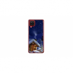 Husa personalizata tip carcasa HQPrint pentru Samsung Galaxy A22 5G, model Christmas Cottage, multicolor, S1D1M0059