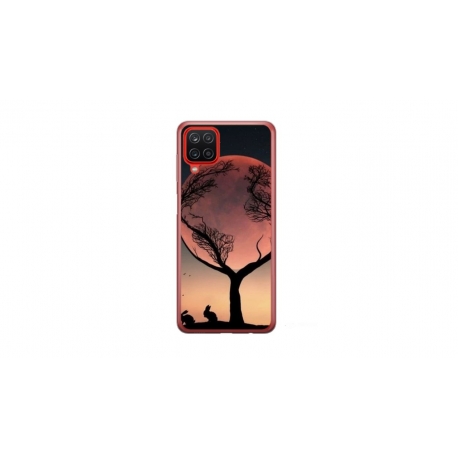 Husa personalizata tip carcasa HQPrint pentru Samsung Galaxy A22 5G, model Moon Tree, multicolor, S1D1M0068