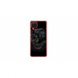 Husa personalizata tip carcasa HQPrint pentru Samsung Galaxy A22 5G, model Black Cat 4, multicolor, S1D1M0097