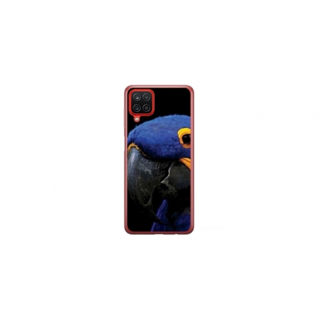 Husa personalizata tip carcasa HQPrint pentru Samsung Galaxy A22 5G, model Blue Parrot, multicolor, S1D1M0145
