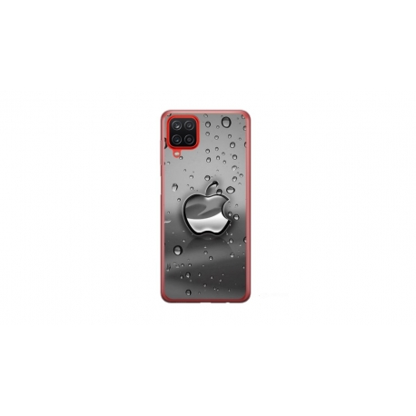 Husa personalizata tip carcasa HQPrint pentru Samsung Galaxy A22 5G, model Rainy Apple logo, multicolor, S1D1M0148