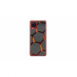 Husa personalizata tip carcasa HQPrint pentru Samsung Galaxy A22 5G, model Lava Hex, multicolor, S1D1M0265