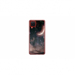 Husa personalizata tip carcasa HQPrint pentru Samsung Galaxy A22 5G, model Falling Stars, multicolor, S1D1M0269