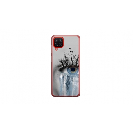 Husa personalizata tip carcasa HQPrint pentru Samsung Galaxy A22 5G, model Teary Eye, multicolor, S1D1M0307