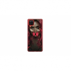 Husa personalizata tip carcasa HQPrint pentru Samsung Galaxy A22 5G, model Butterfly Mouth 2, multicolor, S1D1M0352