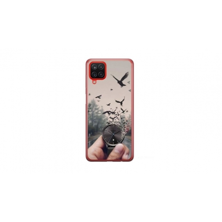 Husa personalizata tip carcasa HQPrint pentru Samsung Galaxy A22 5G, model Time Flies 2, multicolor, S1D1M0365