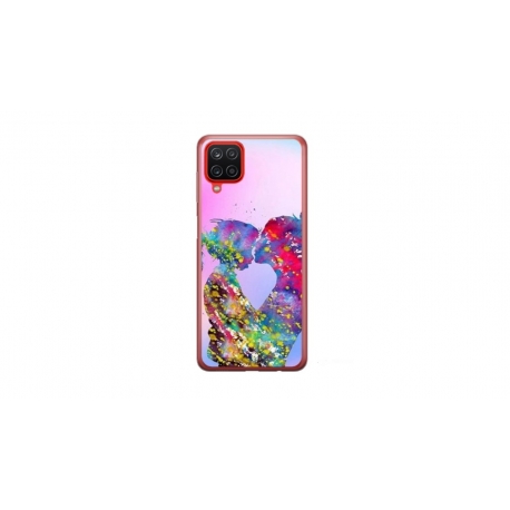Husa personalizata tip carcasa HQPrint pentru Samsung Galaxy A22 5G, model Colorful Love, multicolor, S1D1M0376