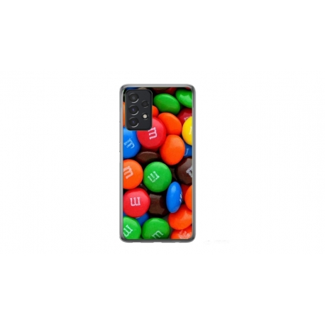 Husa personalizata tip carcasa HQPrint pentru Samsung Galaxy A53, model MandM, multicolor, S1D1M0257