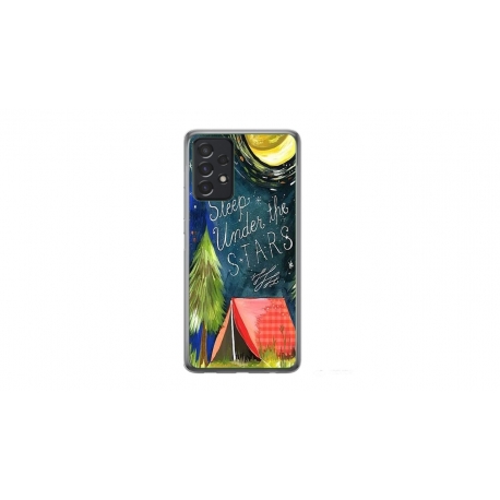Husa personalizata tip carcasa HQPrint pentru Samsung Galaxy A53, model Lets sleep under the STARS, multicolor, S1D1M0268