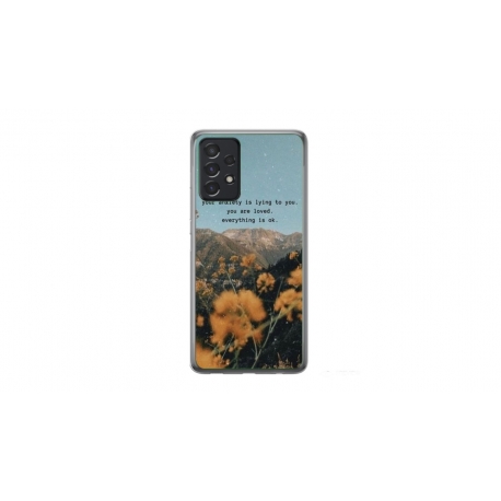 Husa personalizata tip carcasa HQPrint pentru Samsung Galaxy A53, model Quote 1, multicolor, S1D1M0306