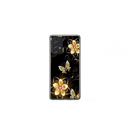 Husa personalizata tip carcasa HQPrint pentru Samsung Galaxy A23 5G, model Butterfly 5, multicolor, S1D1M0042
