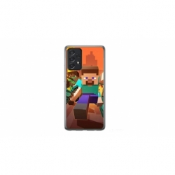 Husa personalizata tip carcasa HQPrint pentru Samsung Galaxy A23 5G, model Minecraft 1, multicolor, S1D1M0125