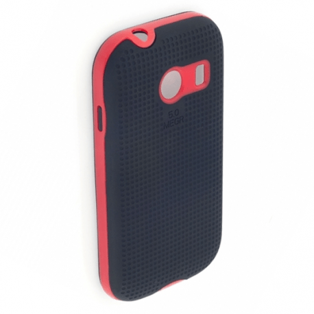 Husa APPLE iPhone 5 / 5S / SE - Hybrid (Negru/Rosu) ATX