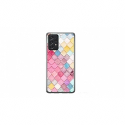 Husa personalizata tip carcasa HQPrint pentru Samsung Galaxy A23 5G, model Color Scales, multicolor, S1D1M0258