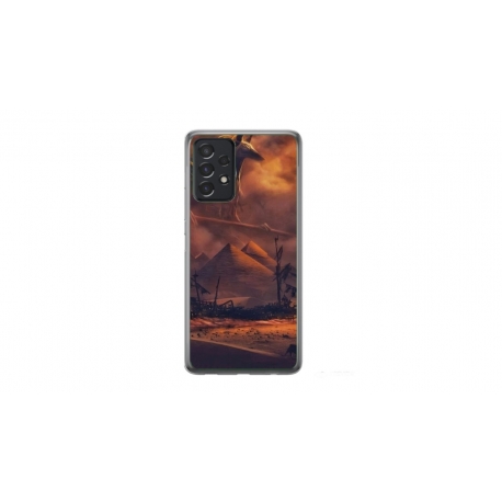 Husa personalizata tip carcasa HQPrint pentru Samsung Galaxy A23 5G, model Anubis, multicolor, S1D1M0281