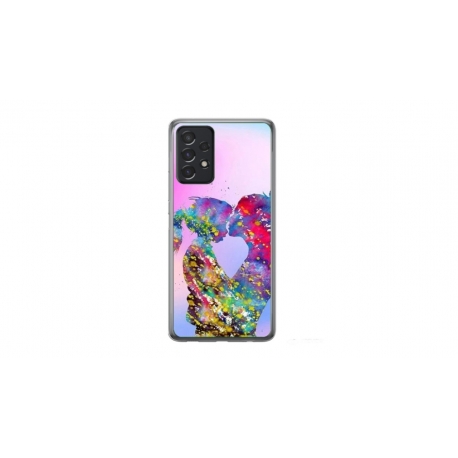 Husa personalizata tip carcasa HQPrint pentru Samsung Galaxy A23 5G, model Colorful Love, multicolor, S1D1M0376