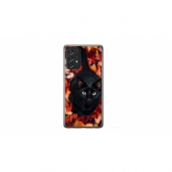 Husa personalizata tip carcasa HQPrint pentru Samsung Galaxy A33 5G, model Black Cat 3, multicolor, S1D1M0017