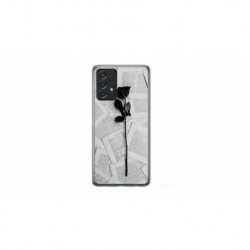Husa personalizata tip carcasa HQPrint pentru Samsung Galaxy A33 5G, model Black Rose, multicolor, S1D1M0021