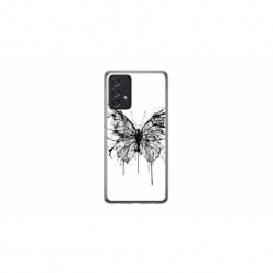 Husa personalizata tip carcasa HQPrint pentru Samsung Galaxy A33 5G, model Butterfly 3, multicolor, S1D1M0030