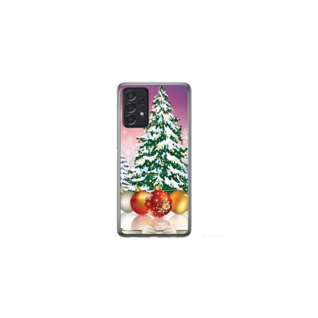 Husa personalizata tip carcasa HQPrint pentru Samsung Galaxy A33 5G, model Christmas Tree 1, multicolor, S1D1M0057