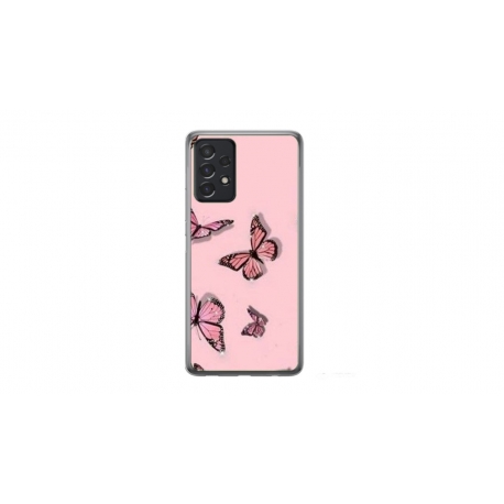 Husa personalizata tip carcasa HQPrint pentru Samsung Galaxy A33 5G, model Butterfly 7, multicolor, S1D1M0076