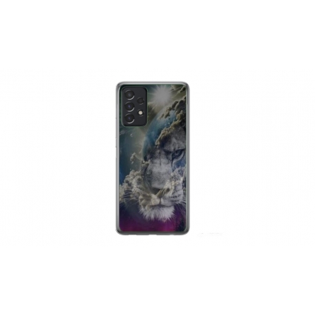 Husa personalizata tip carcasa HQPrint pentru Samsung Galaxy A33 5G, model Lion 4, multicolor, S1D1M0120