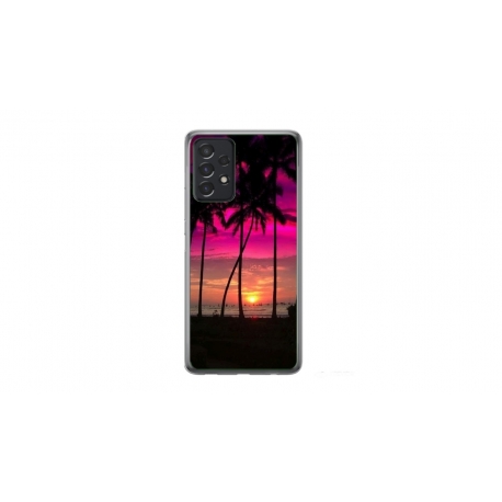 Husa personalizata tip carcasa HQPrint pentru Samsung Galaxy A33 5G, model Beach View 1, multicolor, S1D1M0136