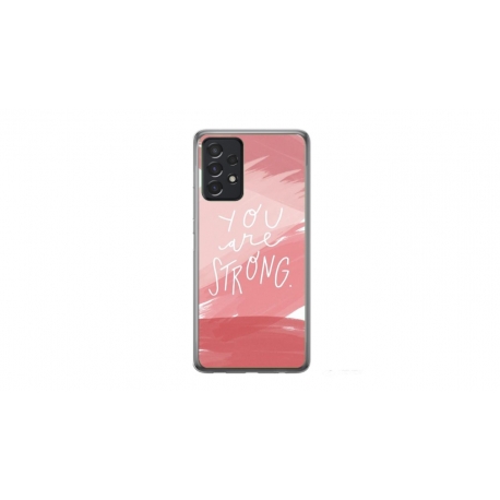 Husa personalizata tip carcasa HQPrint pentru Samsung Galaxy A33 5G, model You are Strong, multicolor, S1D1M0275