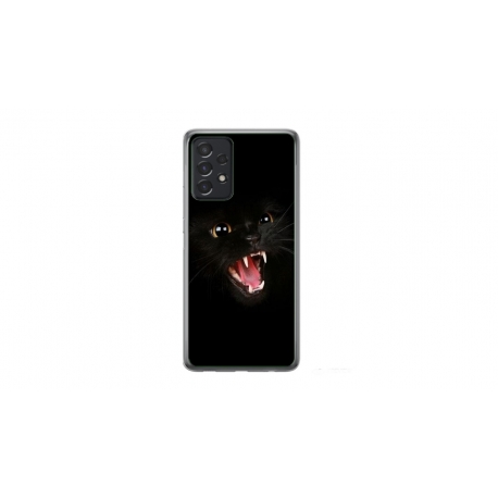Husa personalizata tip carcasa HQPrint pentru Samsung Galaxy A52, model Black Cat 2, multicolor, S1D1M0016