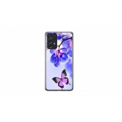 Husa personalizata tip carcasa HQPrint pentru Samsung Galaxy A52, model Butterfly 2, multicolor, S1D1M0029