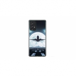 Husa personalizata tip carcasa HQPrint pentru Samsung Galaxy A52, model Moon Landing, multicolor, S1D1M0077